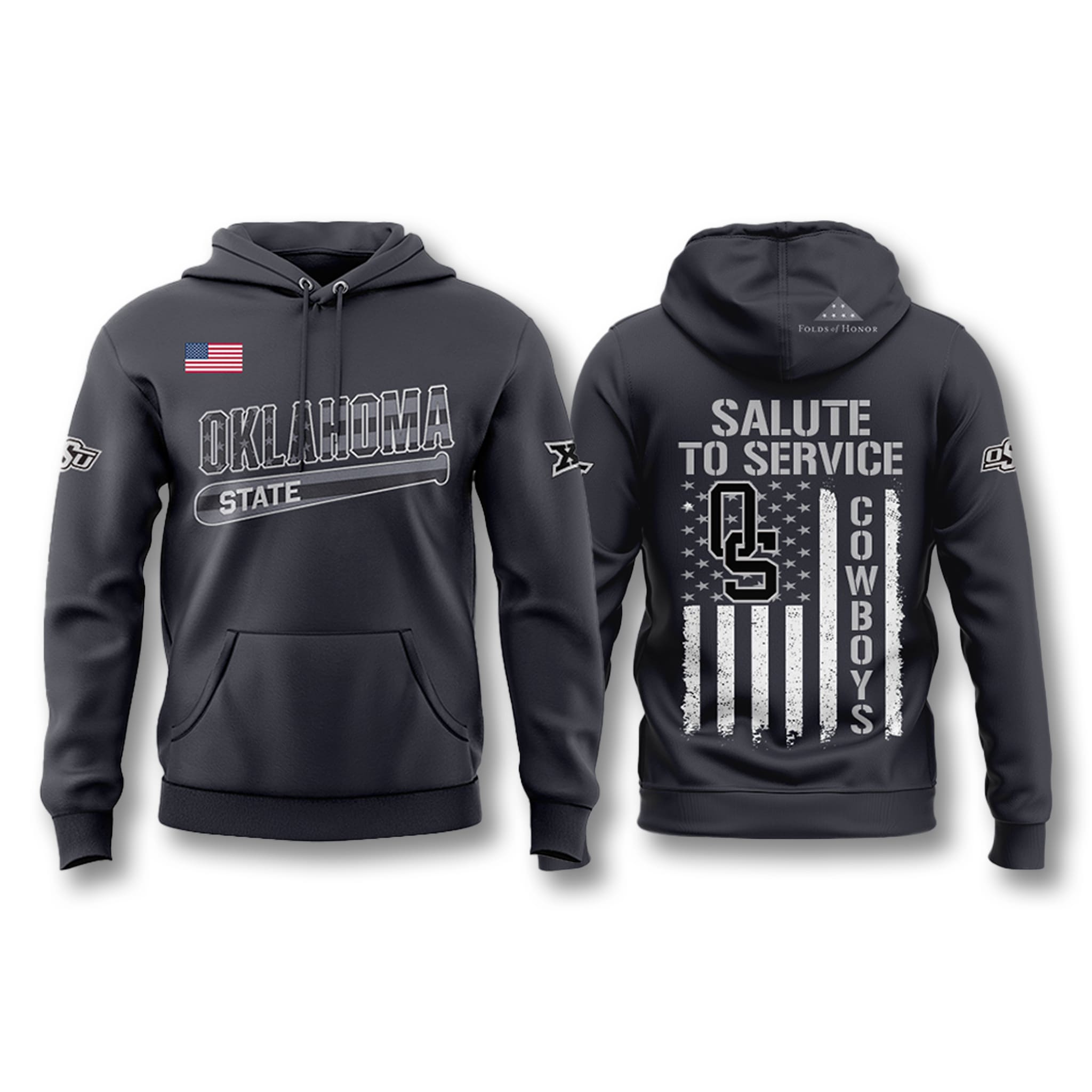 Oklahoma State Baseball Salute to Service Hoodie 2026 Oklahoma State Baseball Salute to Service Hoodie 2026