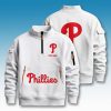 Philadelphia Phillies Custom Quarter Zip Sweatshirt 6 Philadelphia Phillies Custom Quarter Zip Sweatshirt 3