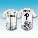 Philadelphia Phillies One Piece Jersey 2026 Luffy Gear 5