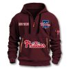 Phillies Established 1883 Quarter Zip Hoodie