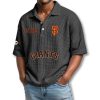 SF Giants EST 1883 Waffle Polo Shirt 2
