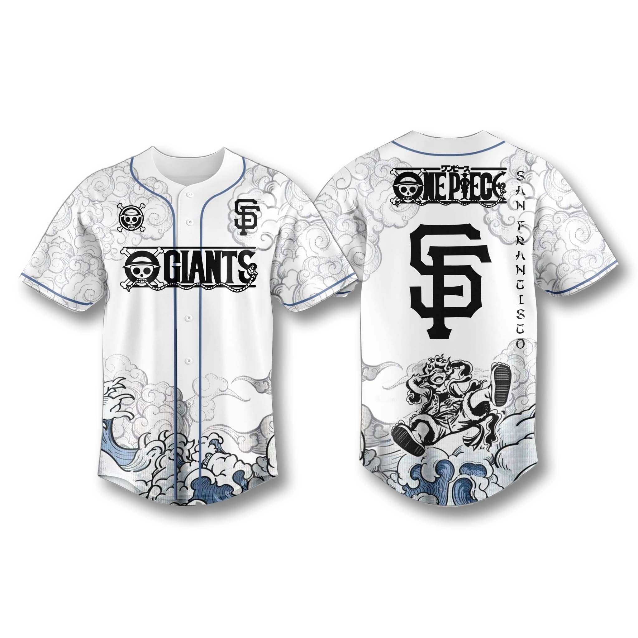SF Giants One Piece Luffy Gear 5 Jersey 2026 SF Giants One Piece Luffy Gear 5 Jersey 2026