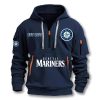 Seattle Mariners EST 1977 Quarter Zip Hoodie 2