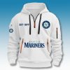 Seattle Mariners EST 1977 Quarter Zip Hoodie 3