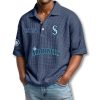 Seattle Mariners EST 1977 Waffle Polo Shirt 2