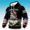 USA 250th Anniversary American Pride Waffle Hoodie