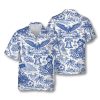 USA 250th Anniversary Toile De Jouy Patriotic Hawaiian Shirt 1