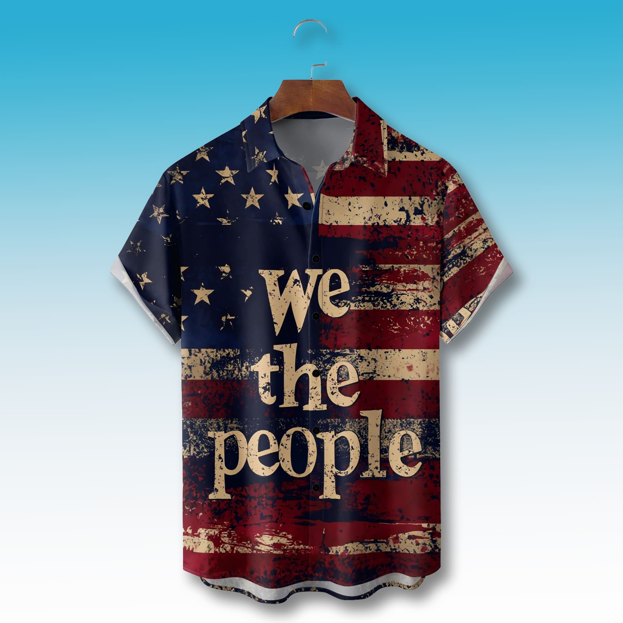 We The People 1776 Vintage Patriotic Hawaiian Shirt 2 We The People 1776 Vintage Patriotic Hawaiian Shirt