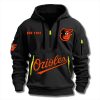 Baltimore Orioles Established 1901 Quarter Zip Hoodie 2
