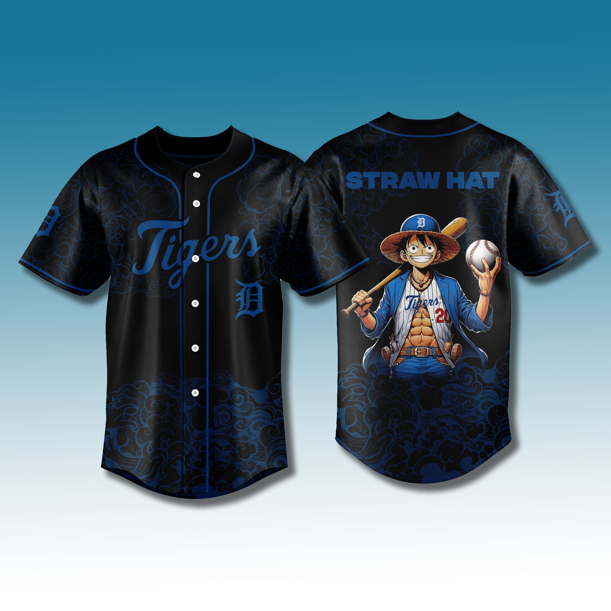 Detroit Tigers Luffy Straw Hat Jersey 2026 1 Detroit Tigers Luffy Straw Hat Jersey 2026 1