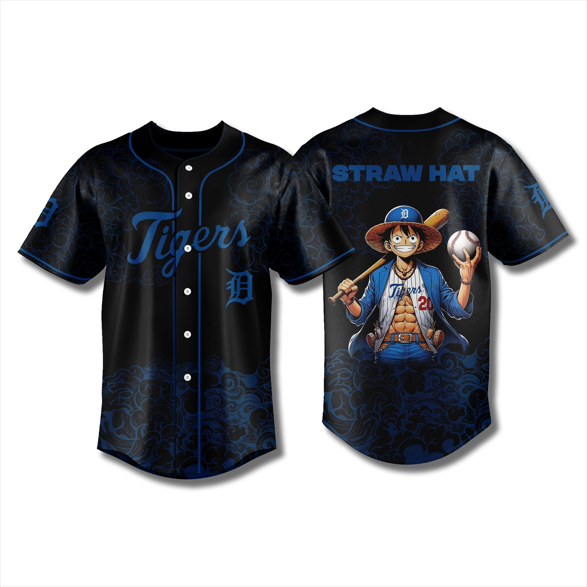 Detroit Tigers Luffy Straw Hat Jersey 2026 Detroit Tigers Luffy Straw Hat Jersey 2026
