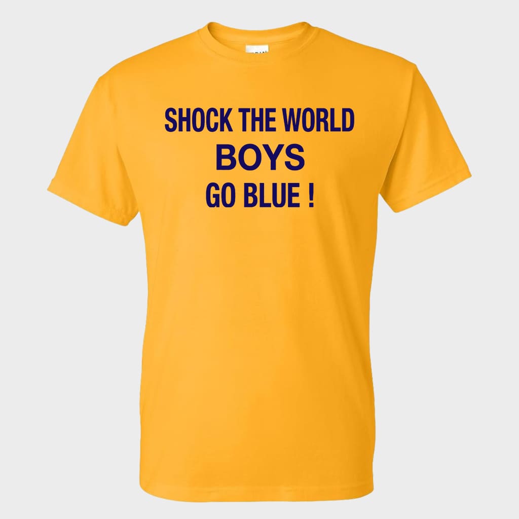 Michigan Basketball Shock The World Boys Go Blue Shirt 1 Michigan Basketball Shock The World Boys Go Blue Shirt 1