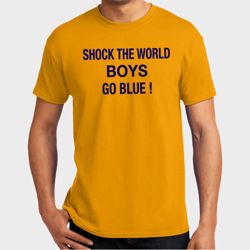 Michigan Basketball Shock The World Boys Go Blue Shirt 2 Michigan Basketball Shock The World Boys Go Blue Shirt 2