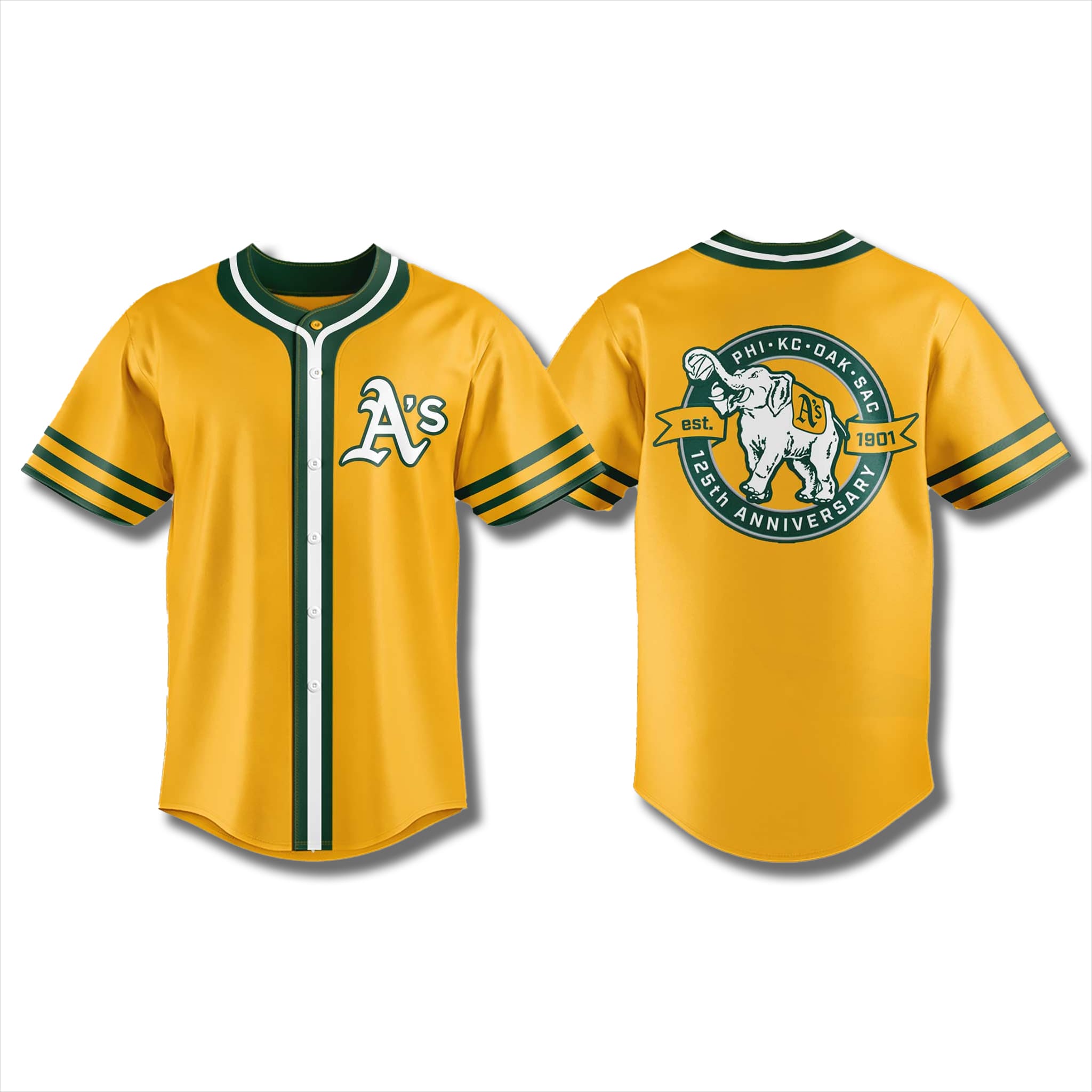 Oakland Athletics 125th Anniversary EST 1901 Jersey 1 Oakland Athletics 125th Anniversary EST 1901 Jersey 1