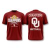 Oklahoma Softball 2026 SEC Regular Season Back to Back Champions Shirt 1