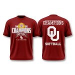 Oklahoma Softball 2026 SEC Regular Season Back-to-Back Champions Shirt