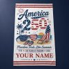 Personalized America 250th Anniversary Beach Towel 1