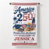 Personalized America 250th Anniversary Beach Towel
