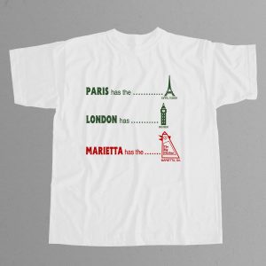 Paris Has The Eiffel Marietta Has The Big Chicken Shirt 2