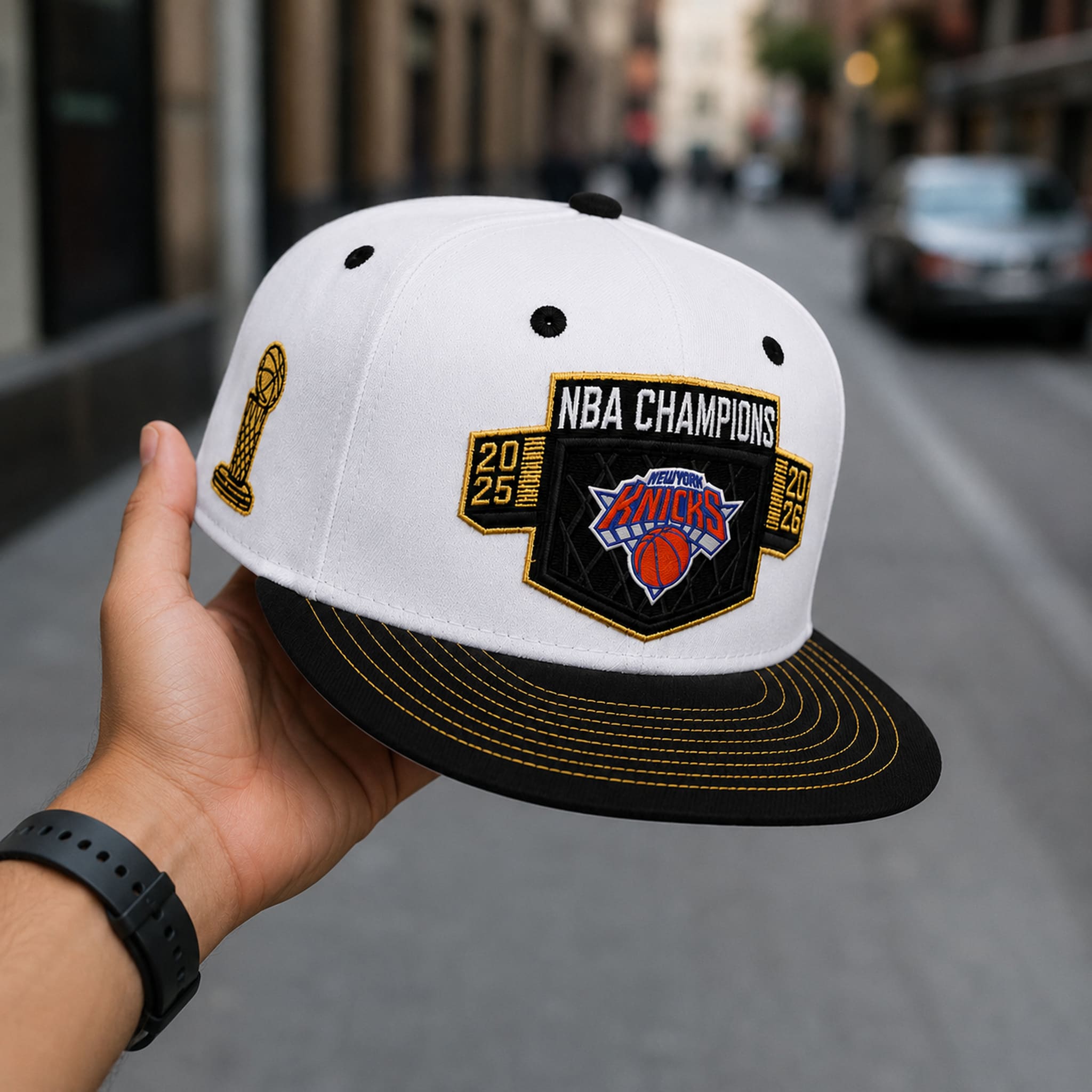 2026 NY Knicks Championship Hat Snapback 1 2026 NY Knicks Championship Hat Snapback 2
