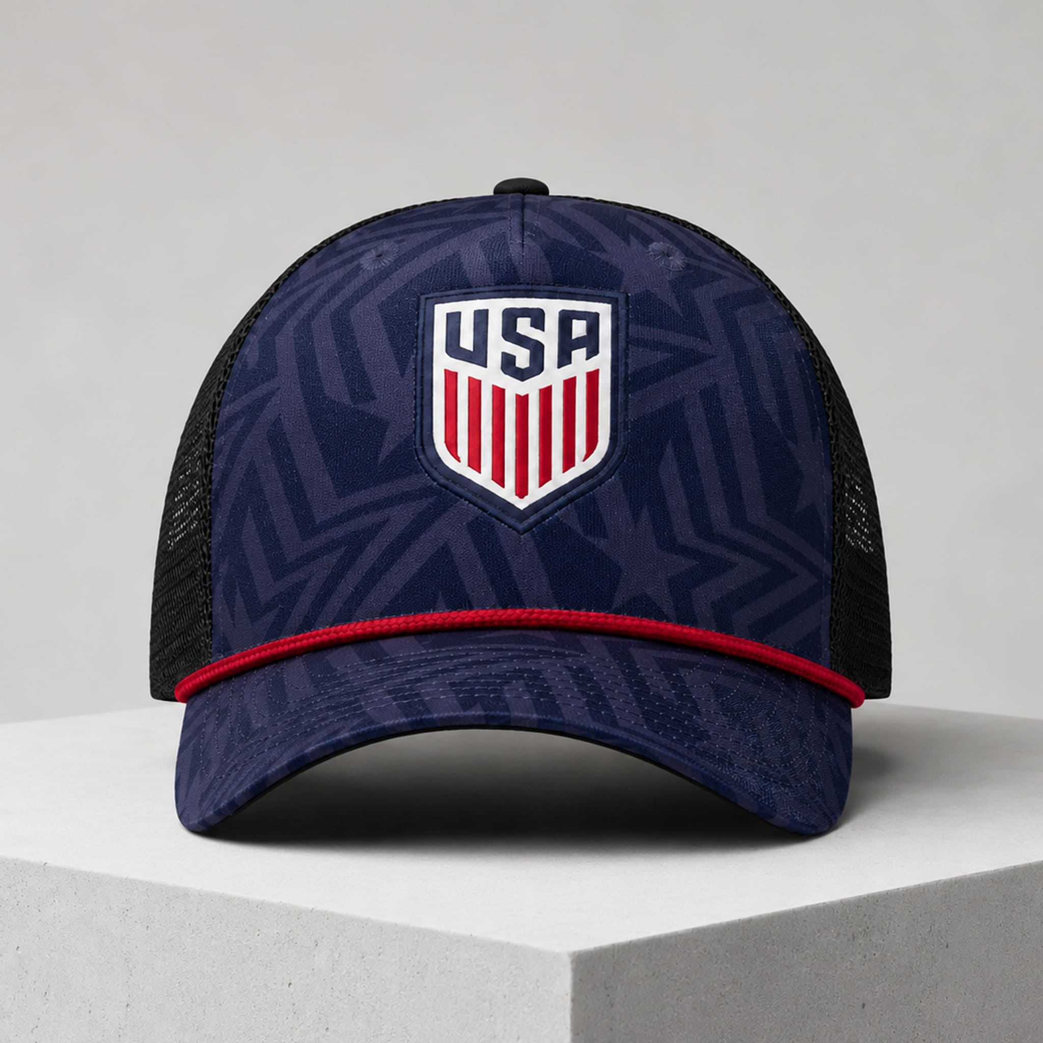 2026 USMNT Navy Trucker Hat 3 2026 USMNT Navy Trucker Hat 2