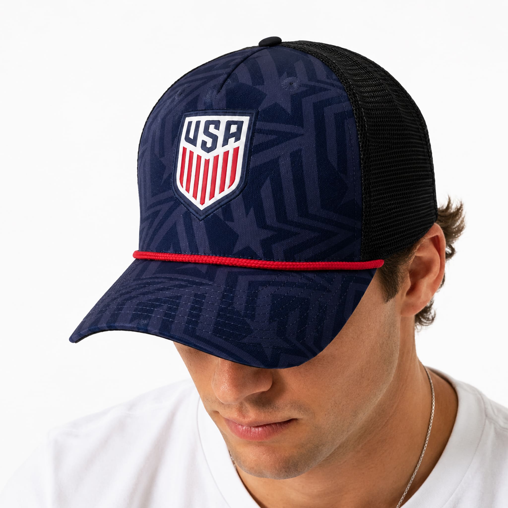 2026 USMNT Navy Trucker Hat 2 2026 USMNT Navy Trucker Hat