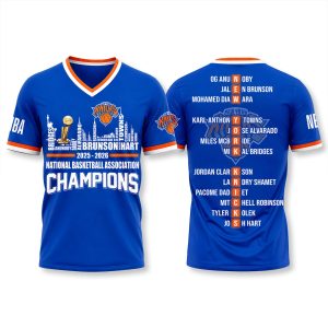 Knicks 2026 Champions All Team Name T Shirt 1