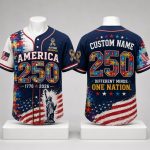 America 250 Celebration Autism Awareness Jersey