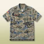 America 250 US Air Force Veteran Tactical Hawaiian Shirt