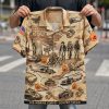 America 250 USMC Veteran Tactical Hawaiian Shirt