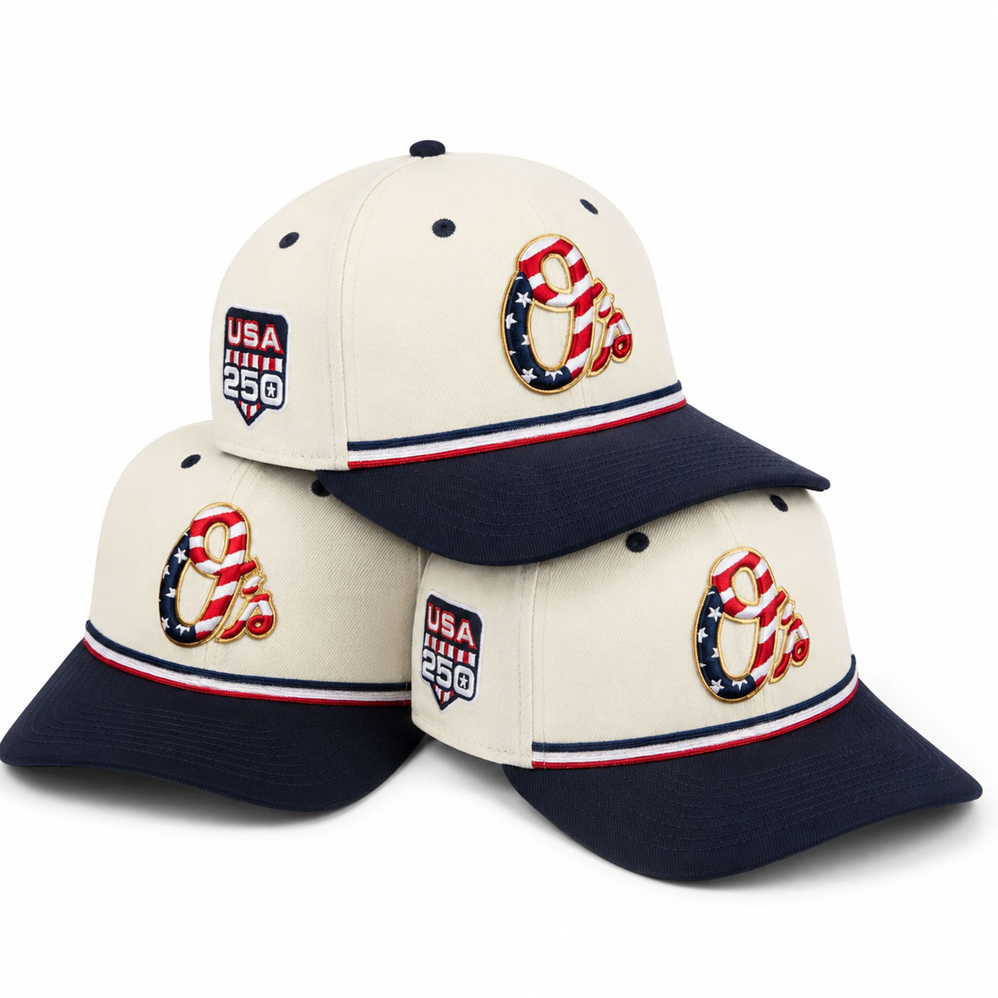 Baltimore Orioles USA 250 4th of July Hat 2 Baltimore Orioles USA 250 4th of July Hat 1