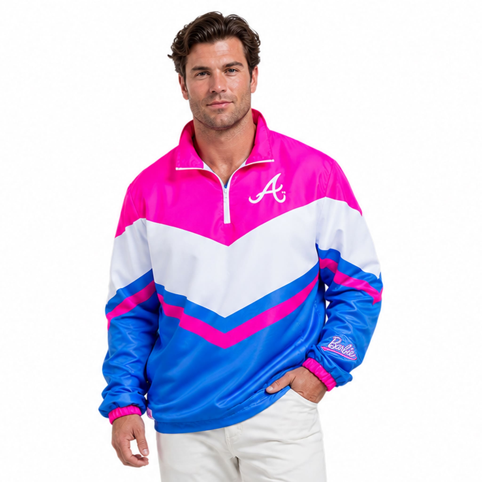 2026 Braves x Barbie Game Day Windbreaker Jacket Giveaway 2 Braves x Barbie Game Day Windbreaker Jacket Giveaway 2
