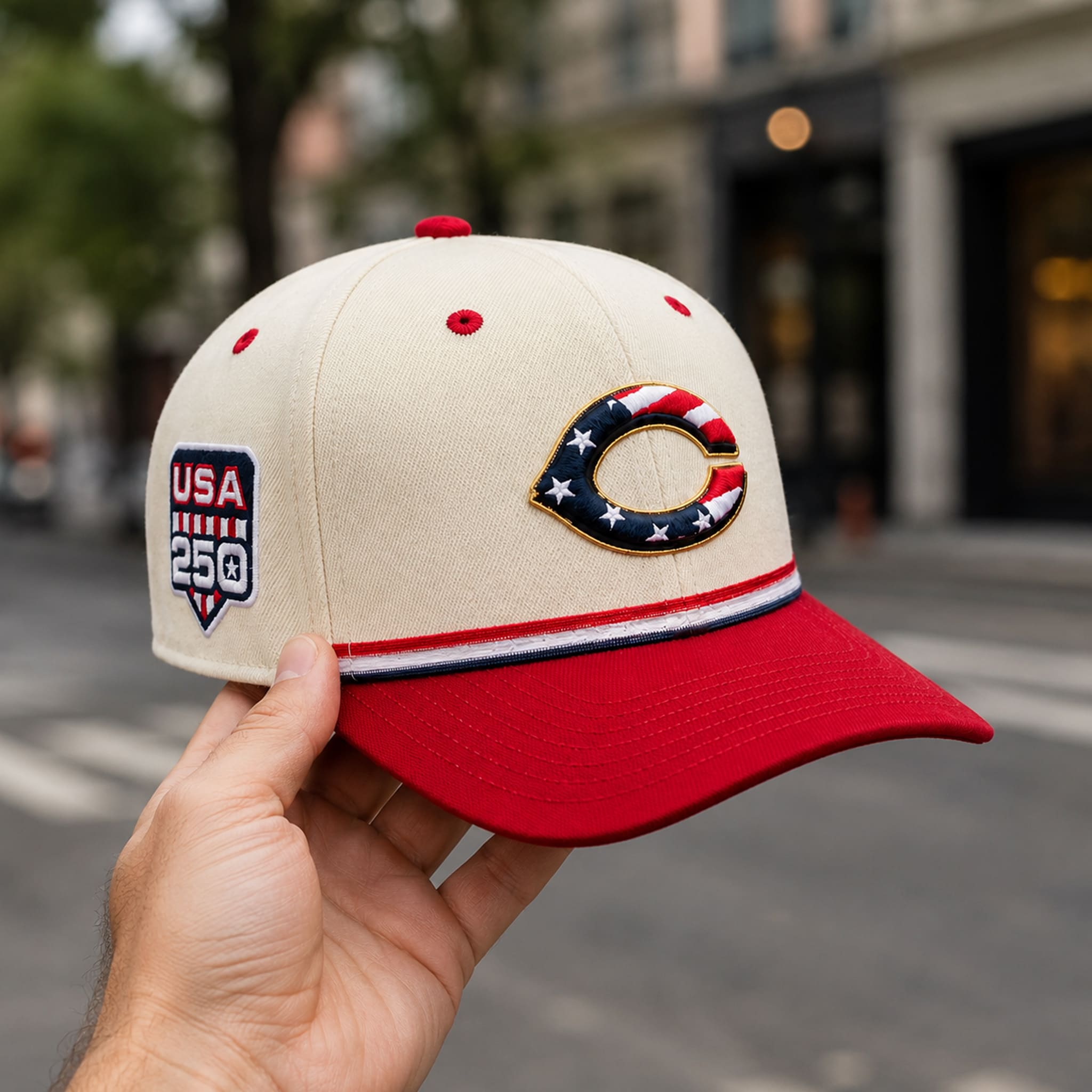 Cincinnati Reds USA 250 4th of July Hat 5 Cincinnati Reds USA 250 4th of July Hat