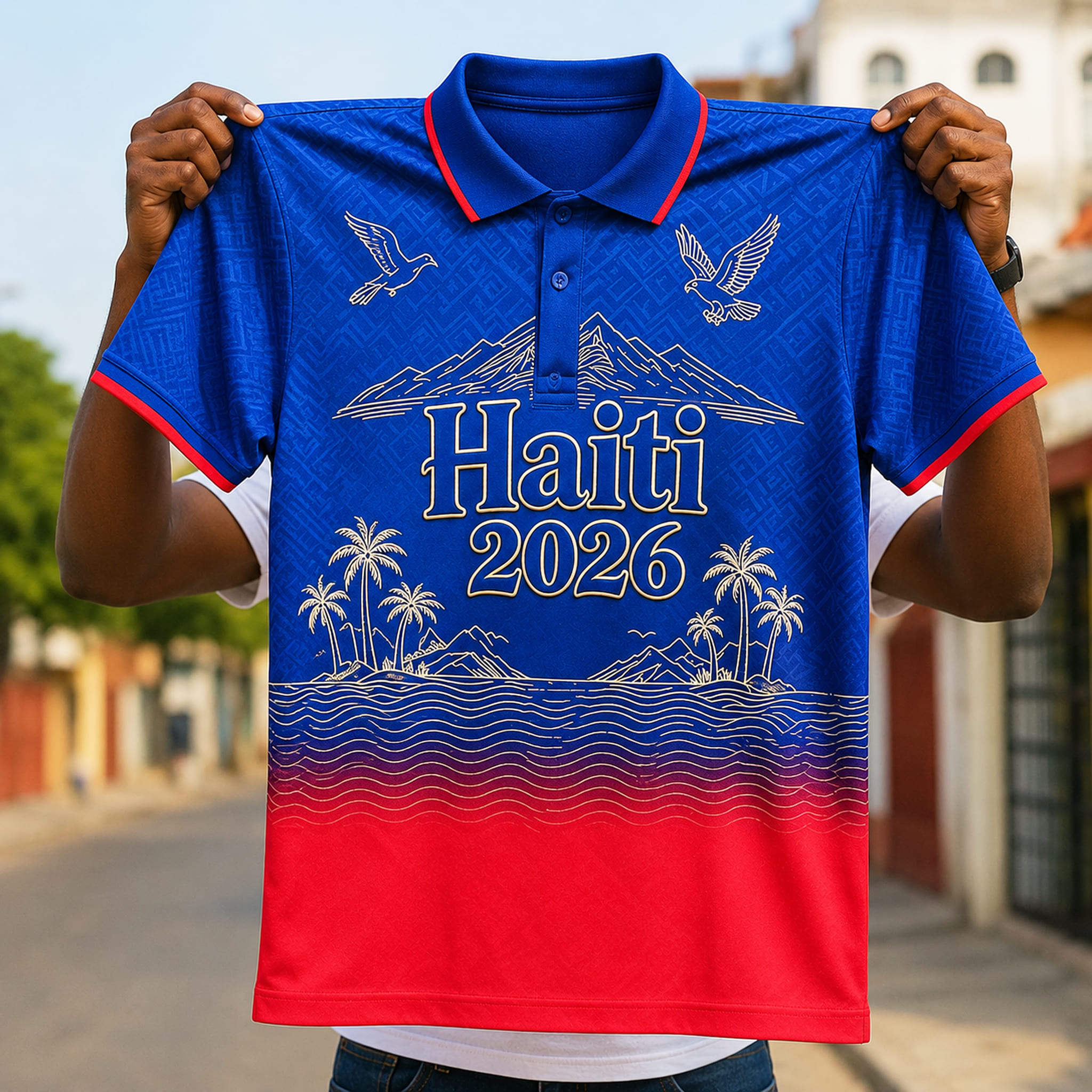 Haiti World Cup 2026 Polo Shirt 1 Haiti World Cup 2026 Polo Shirt 1