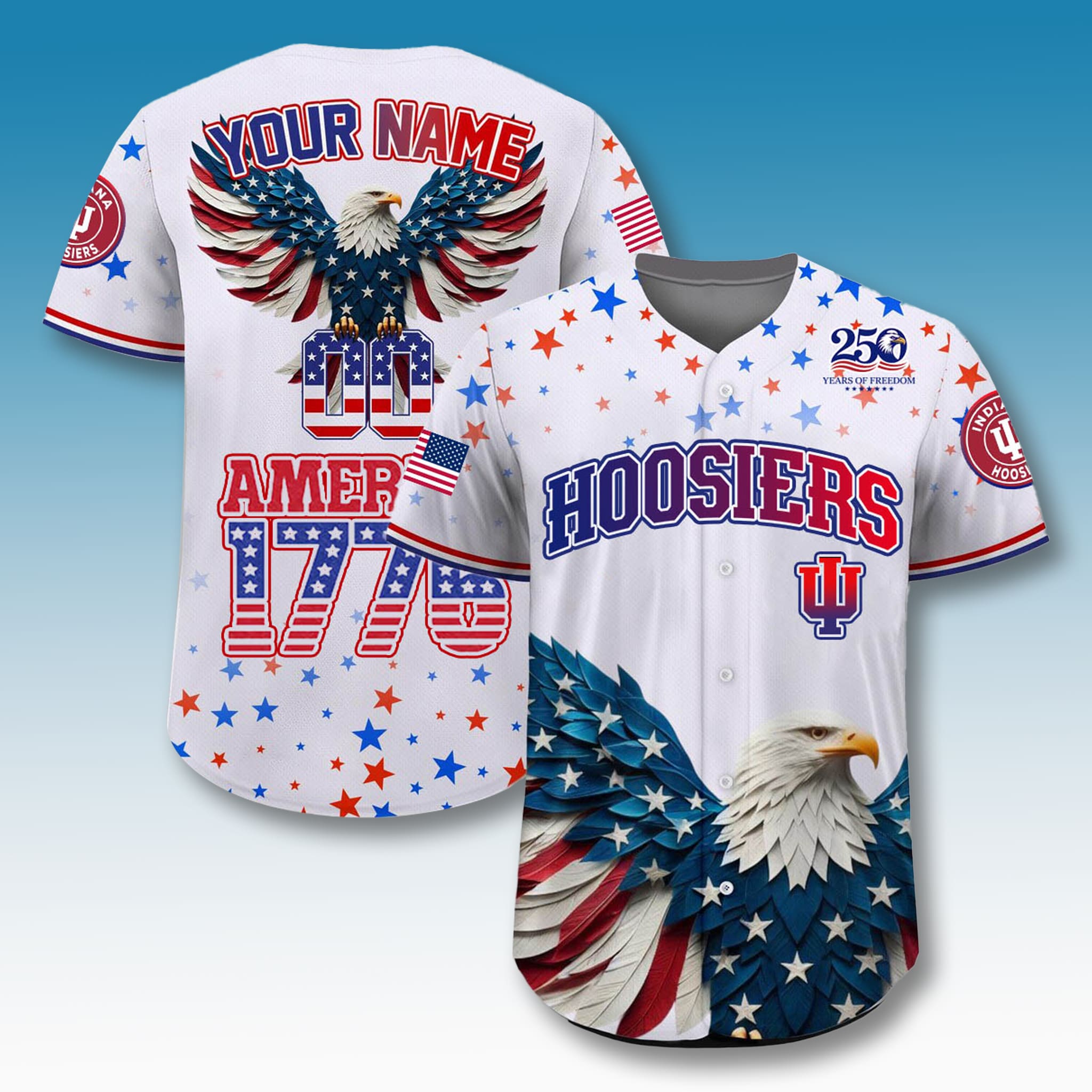 Indiana Hoosiers 4th Of July USA 250 Jersey 1 Indiana Hoosiers 4th Of July USA 250 Jersey 1