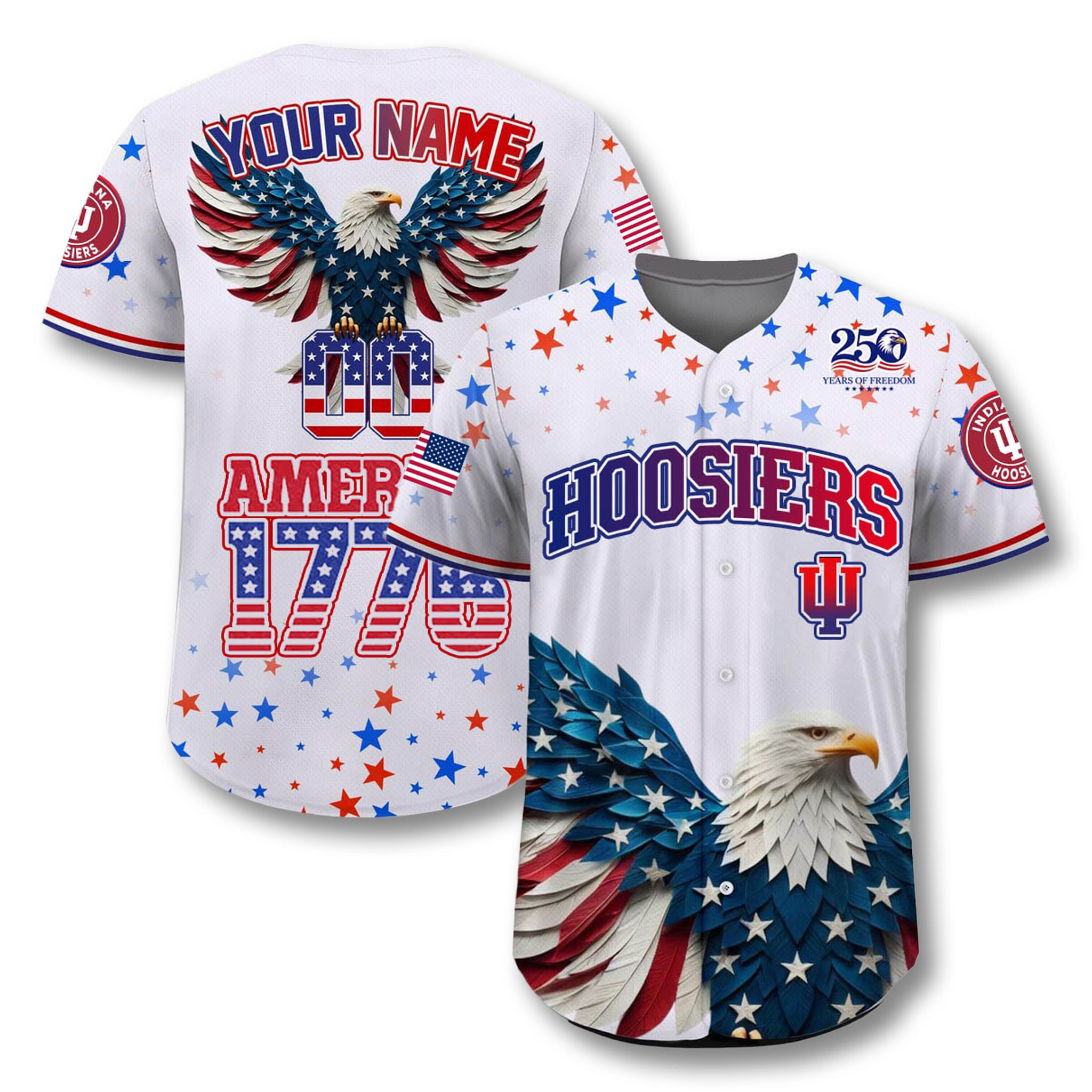 Indiana Hoosiers 4th Of July USA 250 Jersey Indiana Hoosiers 4th Of July USA 250 Jersey