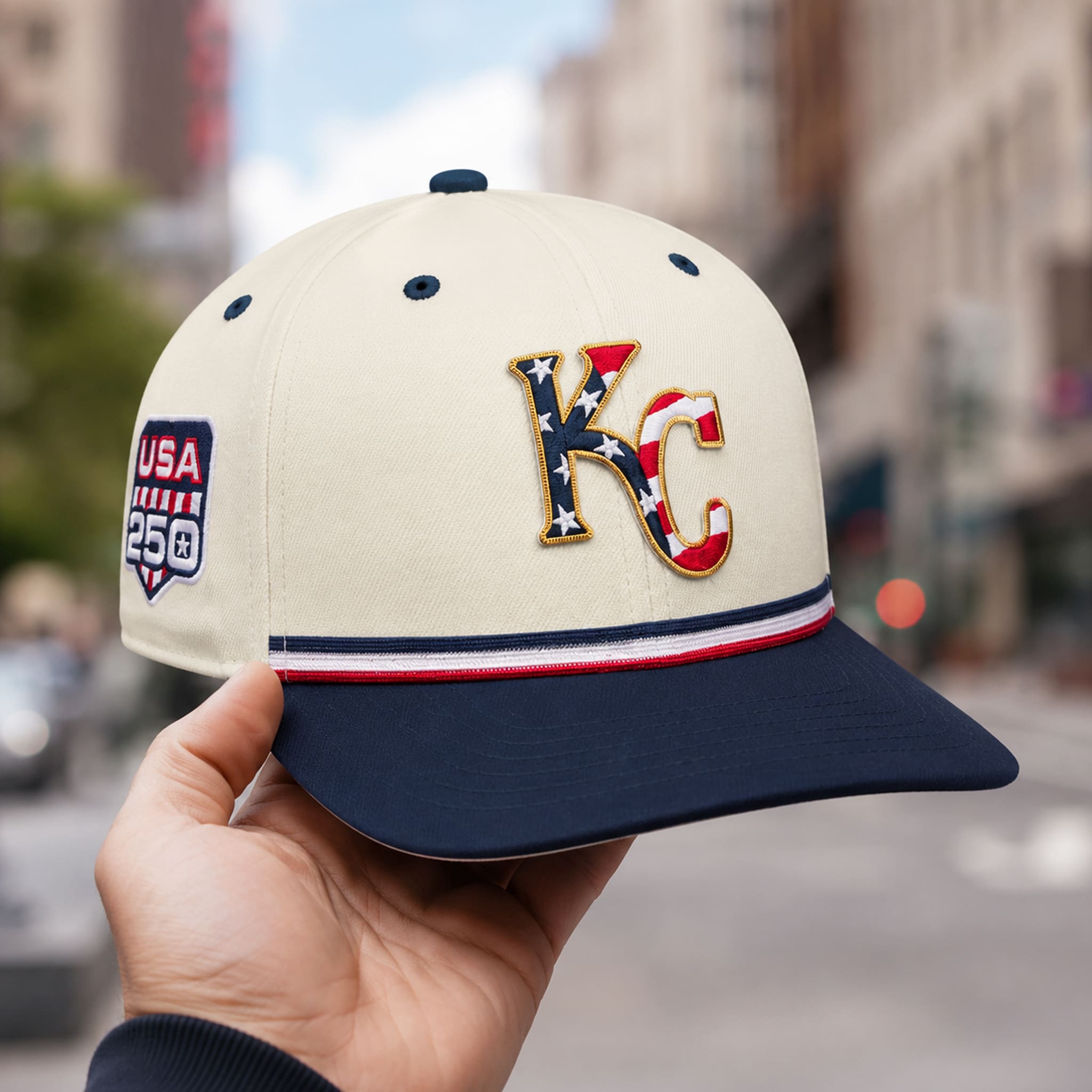 Kansas City Royals USA 250 4th of July Hat 3 Kansas City Royals USA 250 4th of July Hat 2
