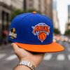 Knicks 2026 Champions Orange and Blue Skies Hat 3