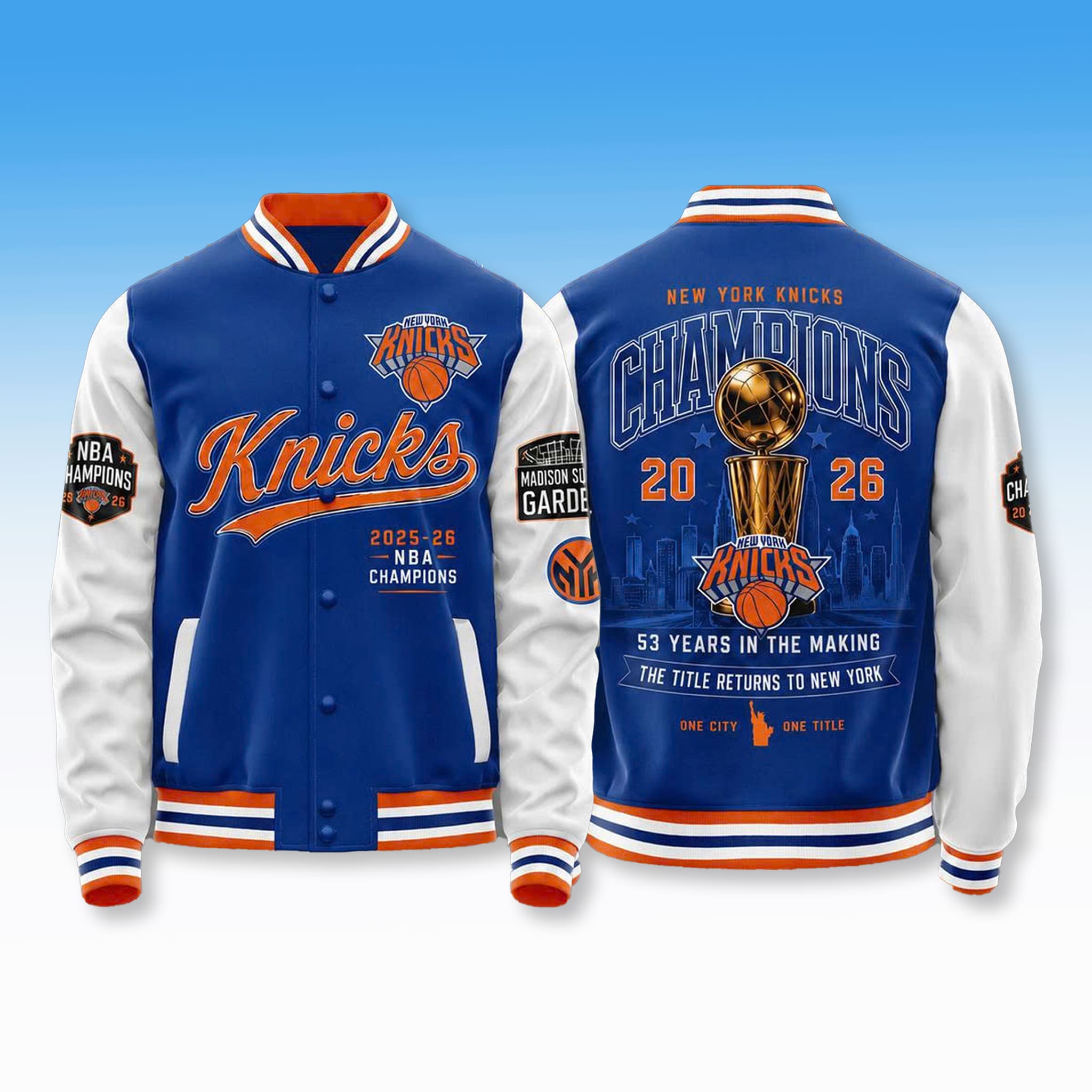 Knicks End 53 year Title Drought Jacket 1 Knicks End 53 year Title Drought Jacket 1