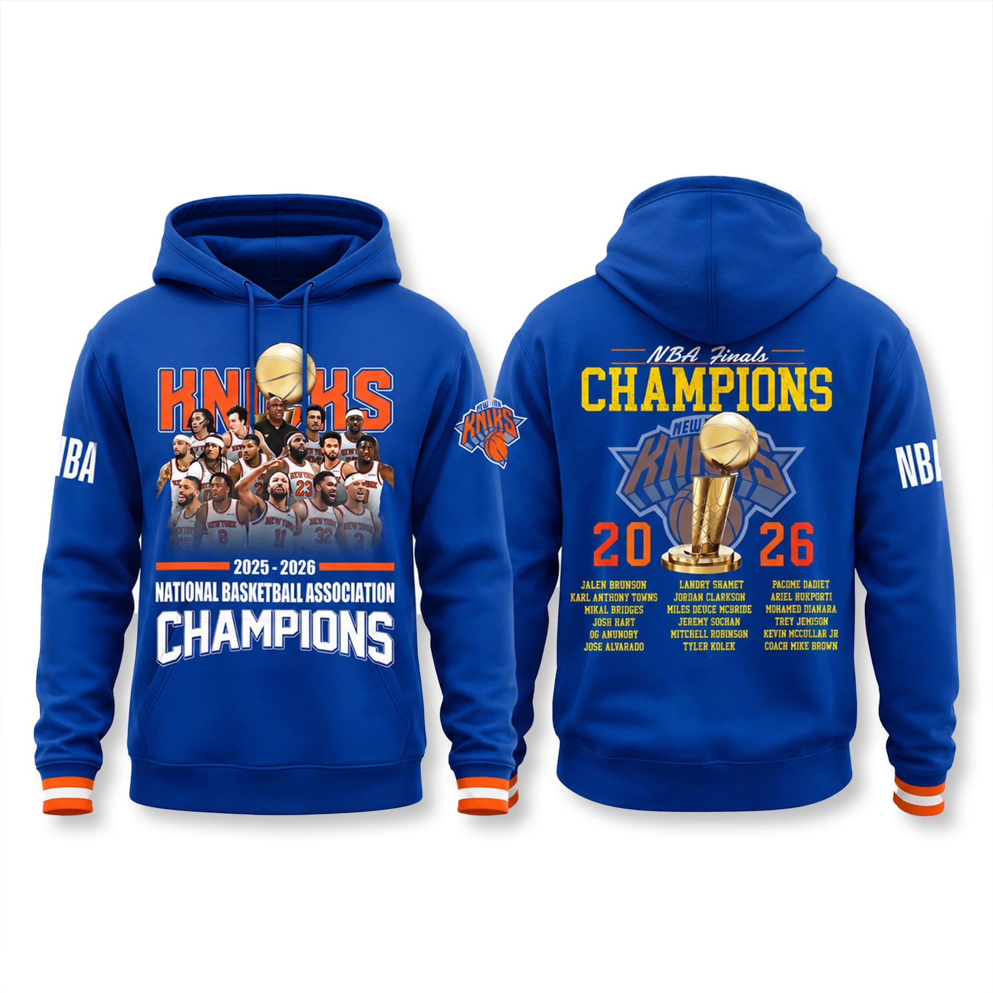 Knicks Team Roster 2026 Champions Shirt 3 Knicks Team Roster 2026 Champions Shirt 3