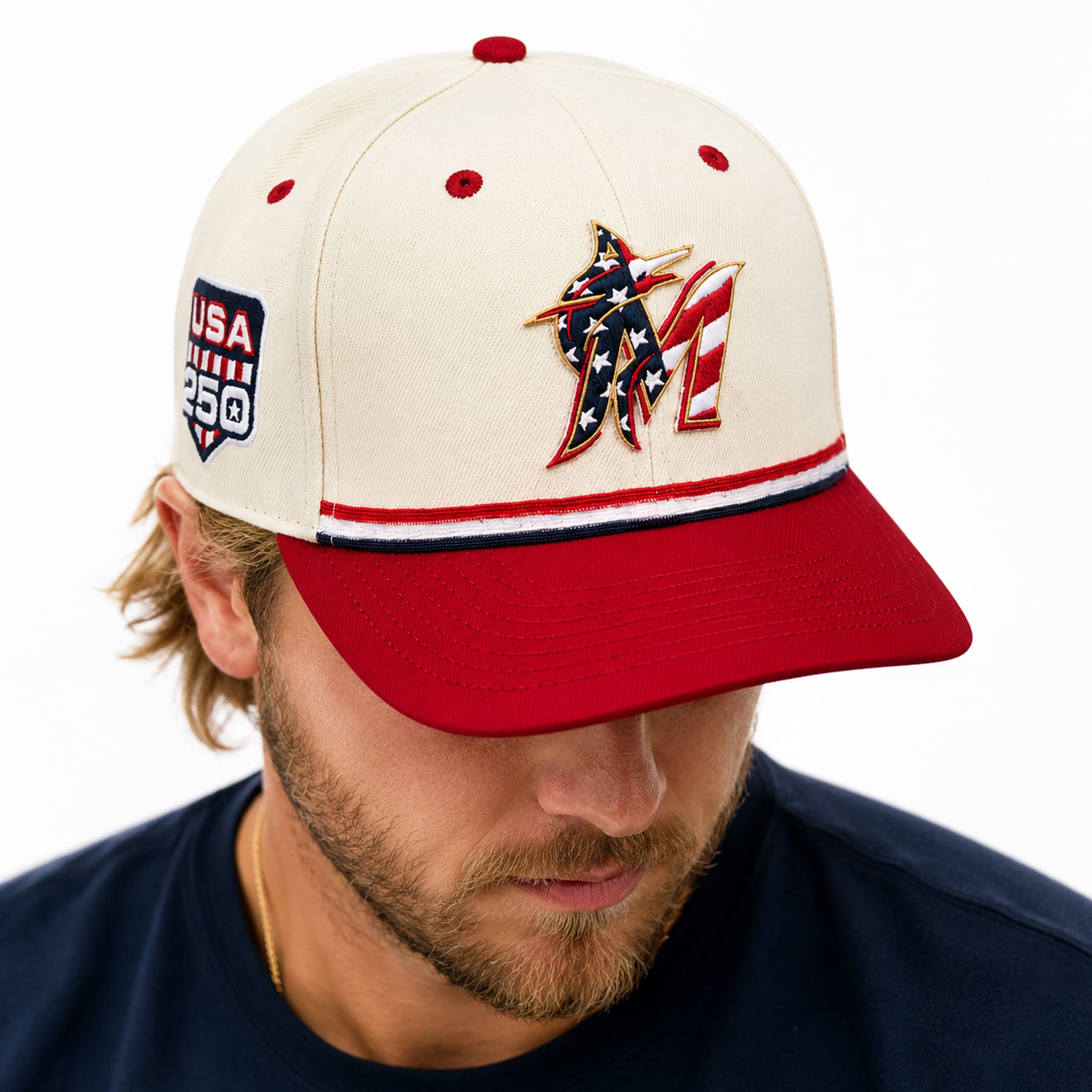 Miami Marlins USA 250 4th of July Hat 1 Miami Marlins USA 250 4th of July Hat 2