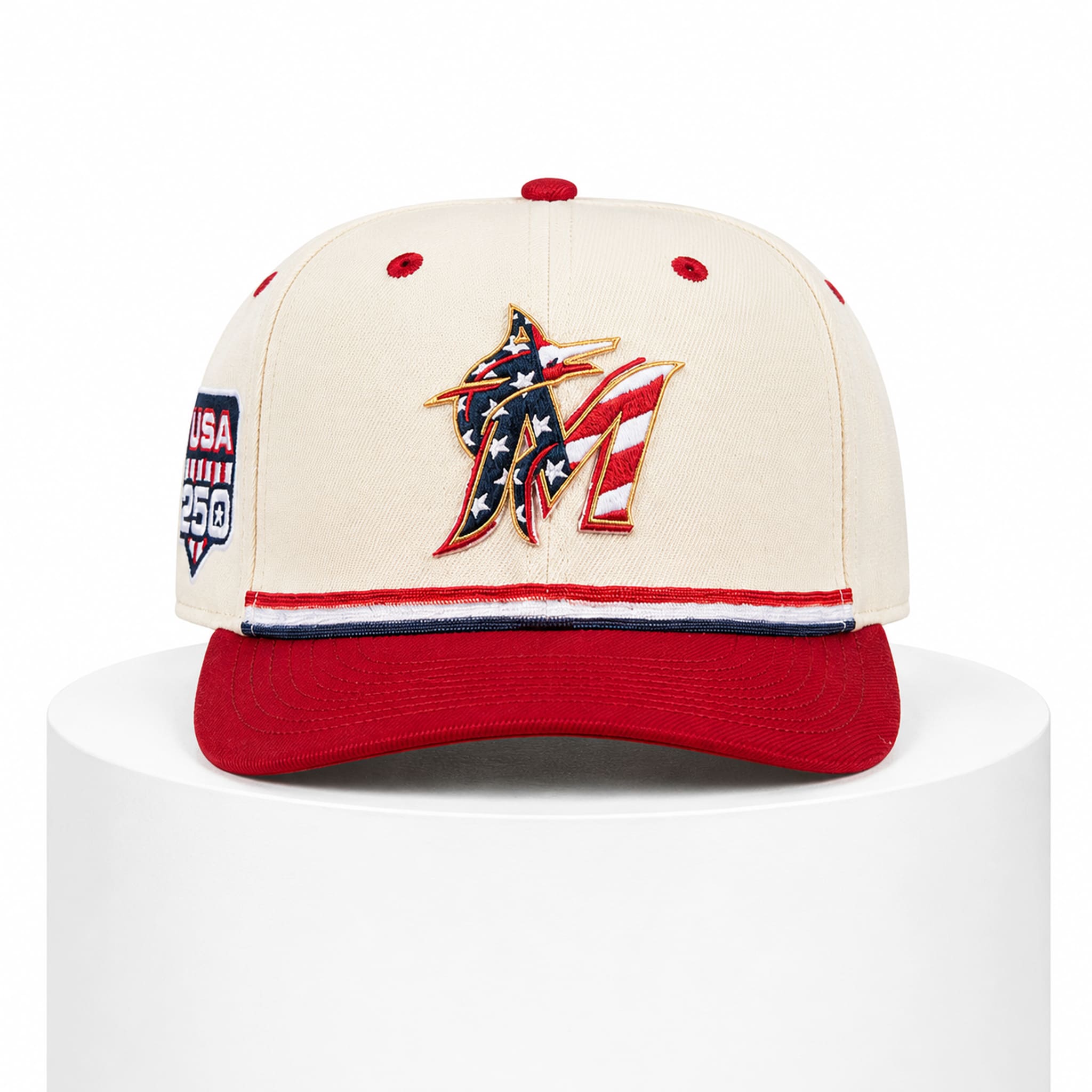 Miami Marlins USA 250 4th of July Hat 3 Miami Marlins USA 250 4th of July Hat 4
