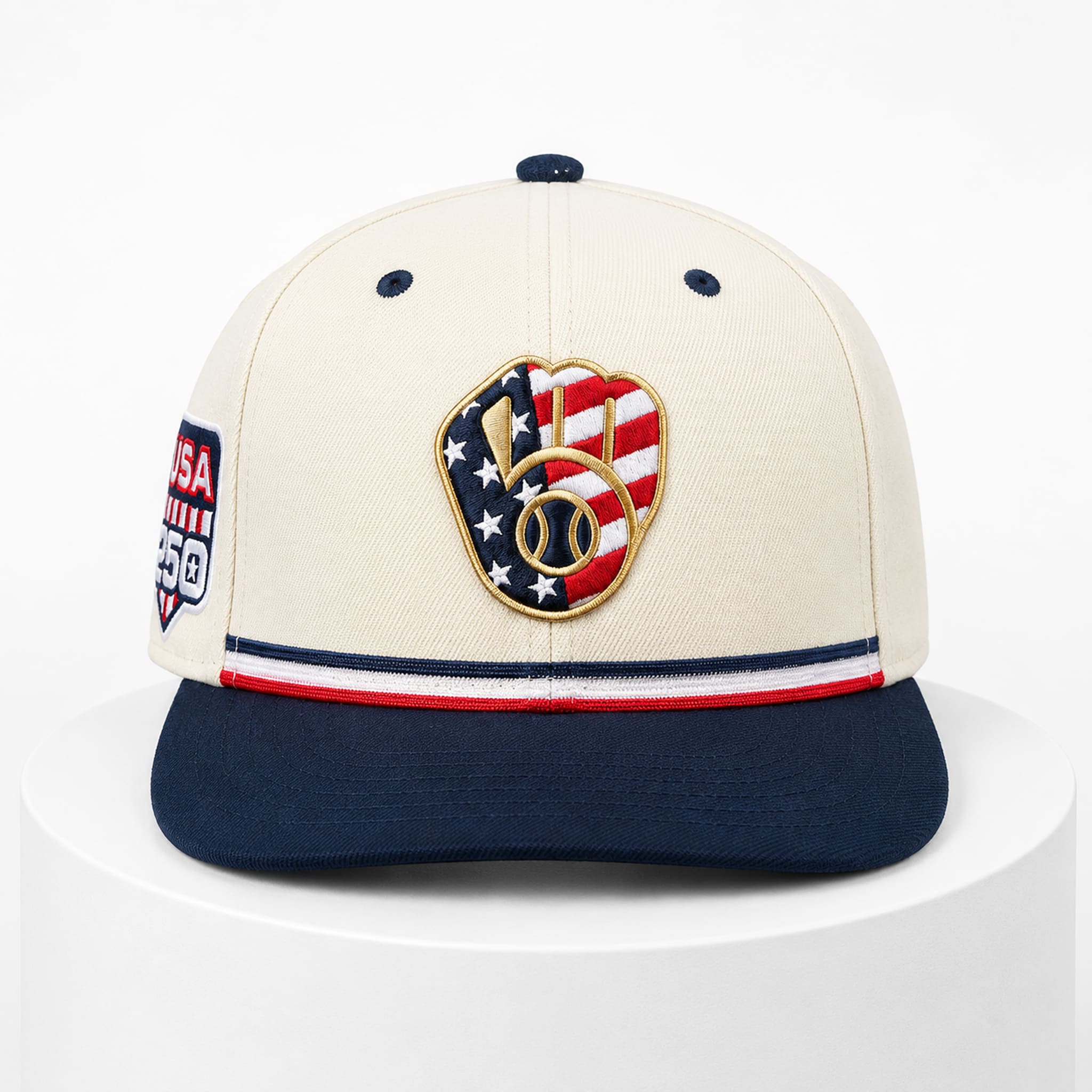 Milwaukee Brewers USA 250 4th of July Hat 1 Milwaukee Brewers USA 250 4th of July Hat 0