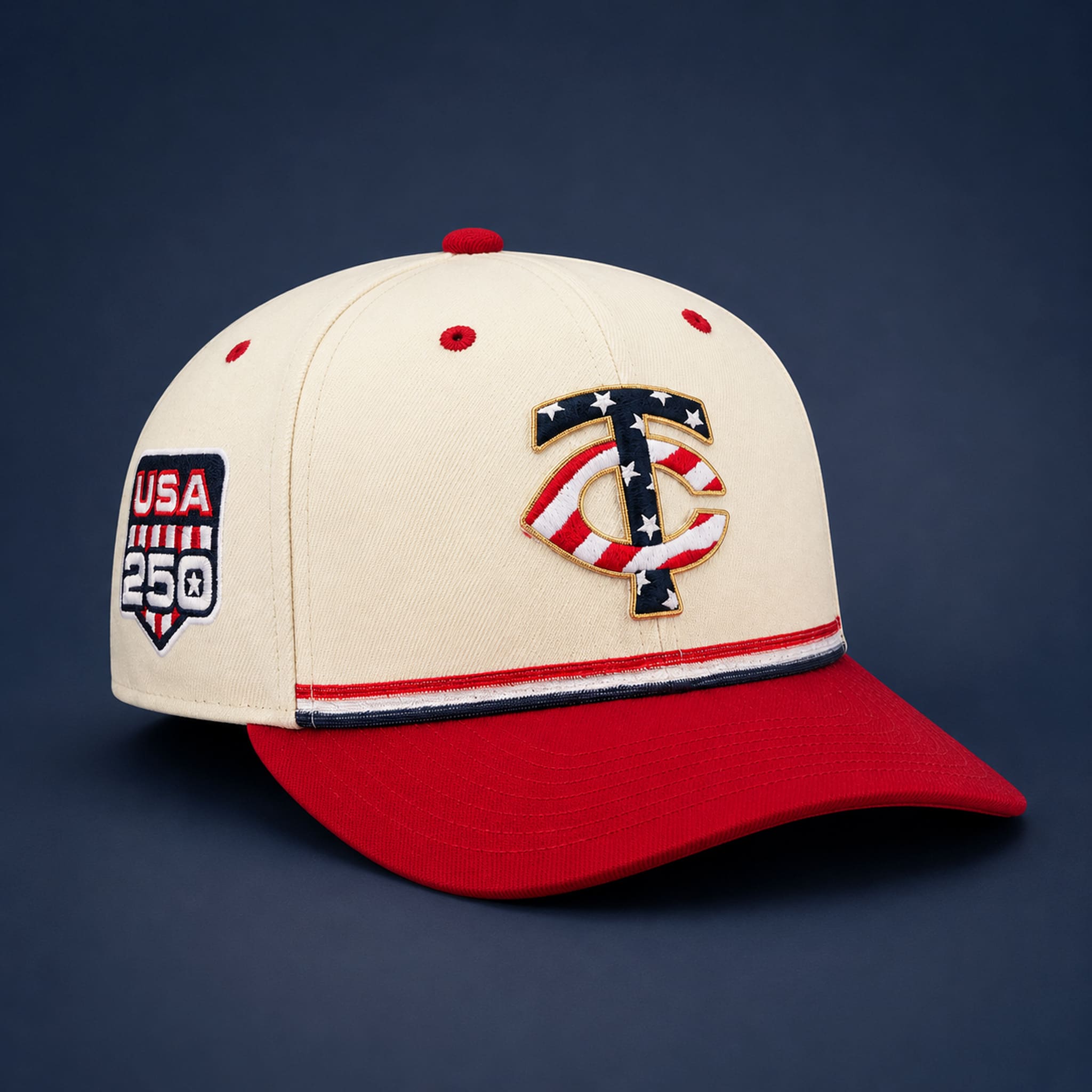 Minnesota Twins USA 250 4th of July Hat 3 Minnesota Twins USA 250 4th of July Hat 3
