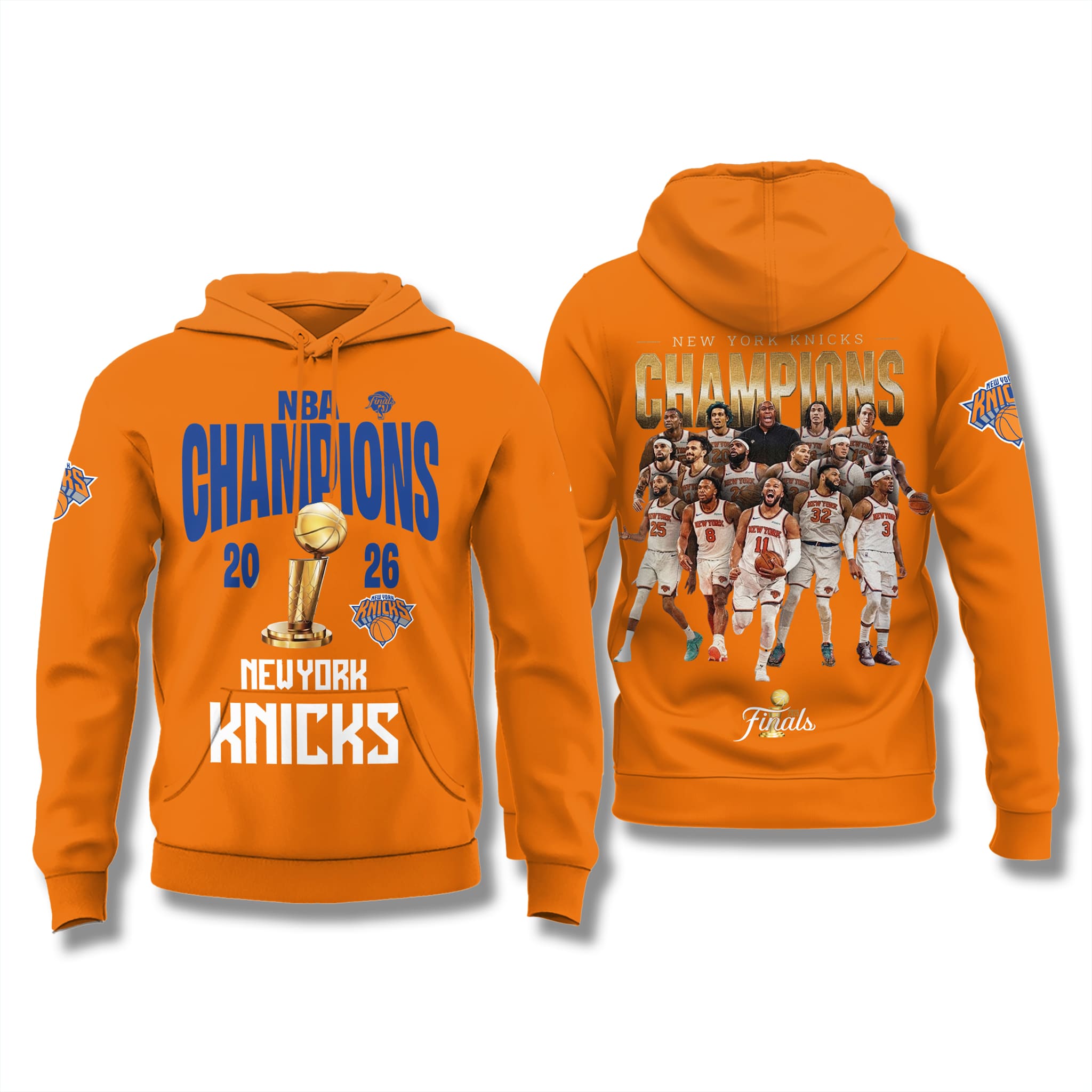 NY Knicks 2026 All Roster Finals Champions Hoodie 1 NY Knicks 2026 All Roster Finals Champions Hoodie 2
