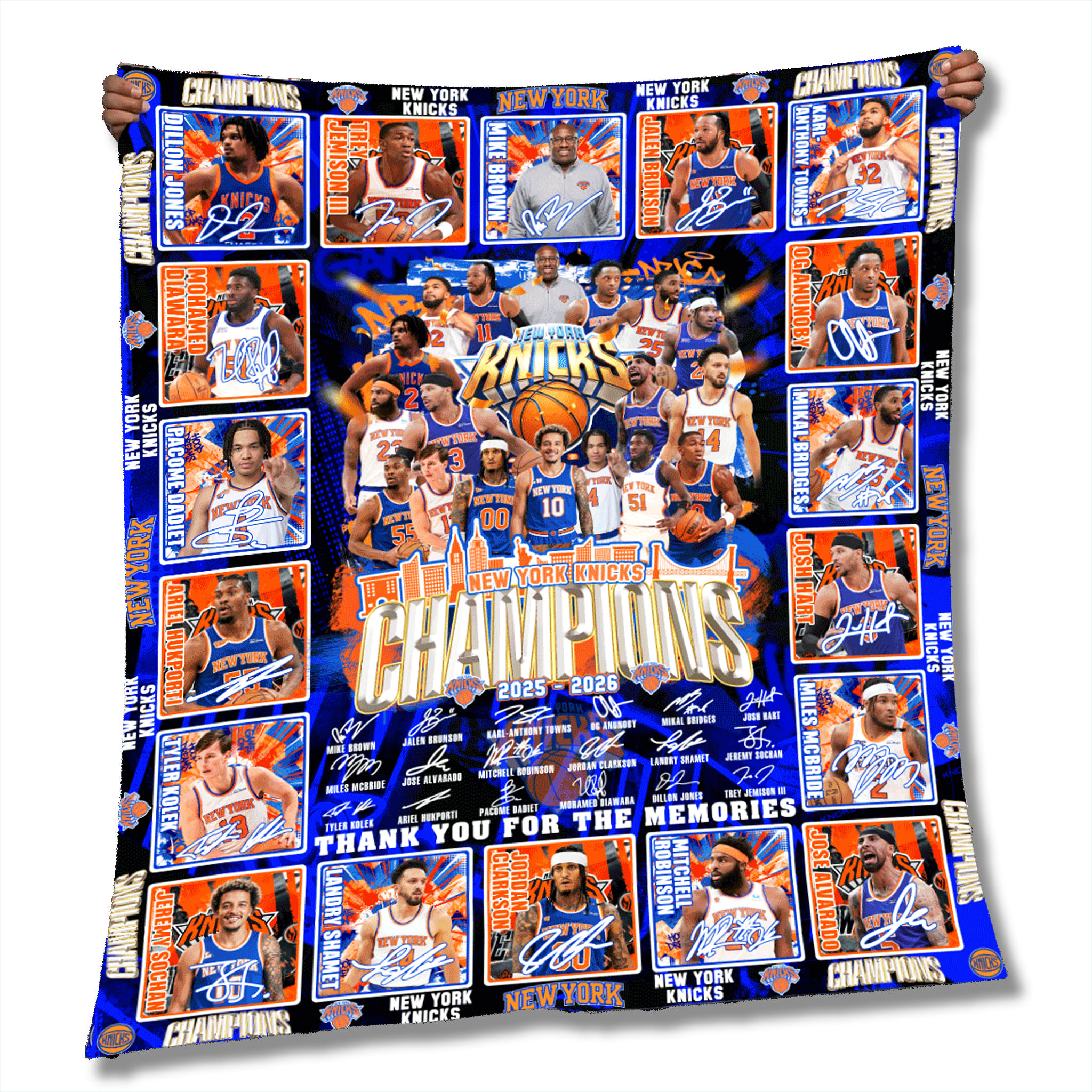 NY Knicks 2026 Champions Blanket NY Knicks 2026 Champions Blanket