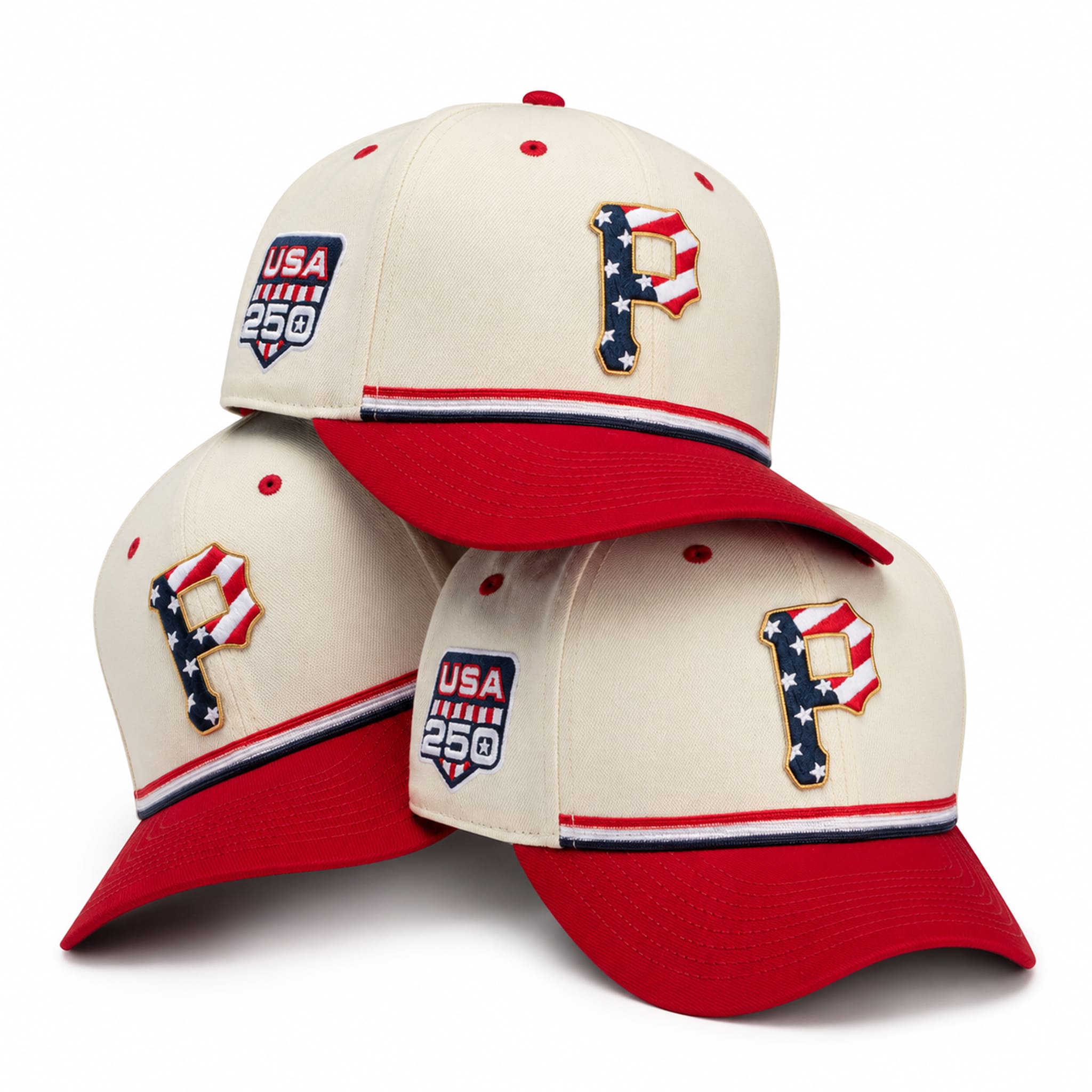Pittsburgh Pirates USA 250 4th of July Hat 5 Pittsburgh Pirates USA 250 4th of July Hat 5