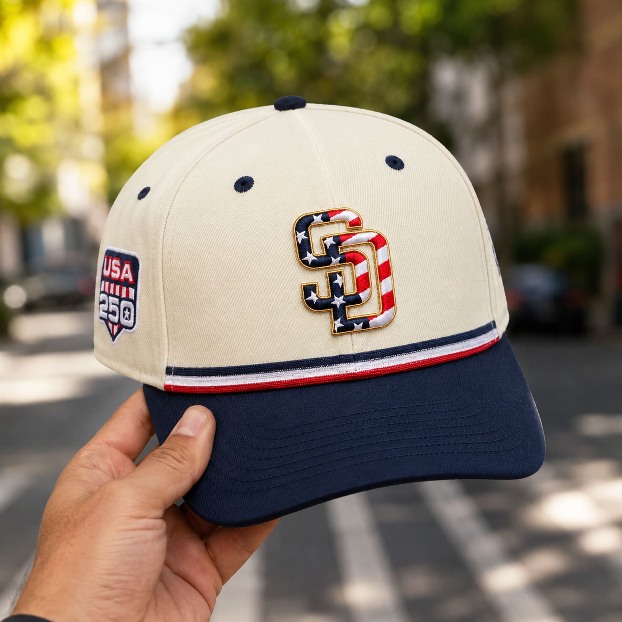SD Padres USA 250 4th of July Hat 2 SD Padres USA 250 4th of July Hat 1