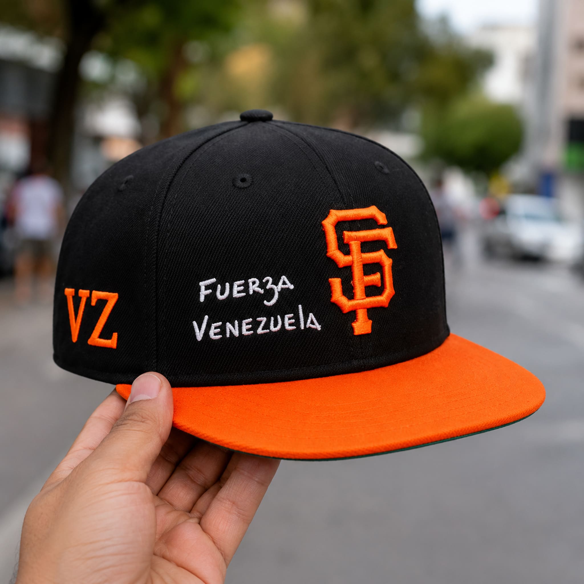 SF Giants Luis Arraez Fuerza Venezuela Hat 3 SF Giants Luis Arraez Fuerza Venezuela Hat