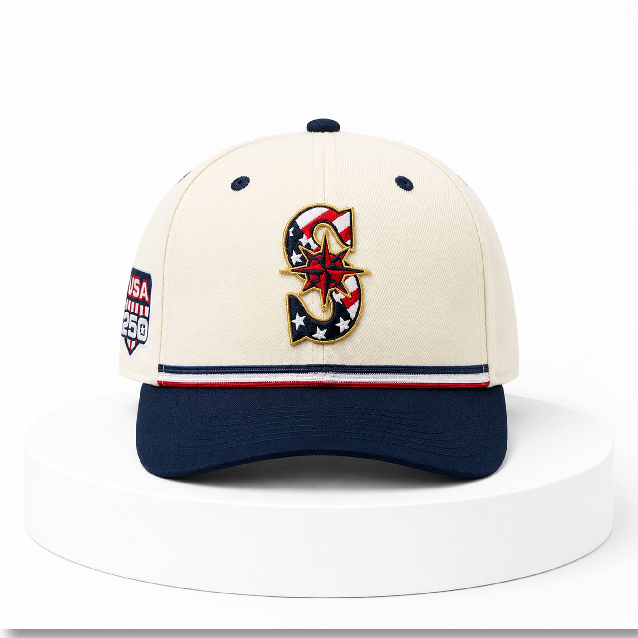Mariners USA 250 4th of July Hat 3 Seattle Mariners USA 250 4th of July Hat 3